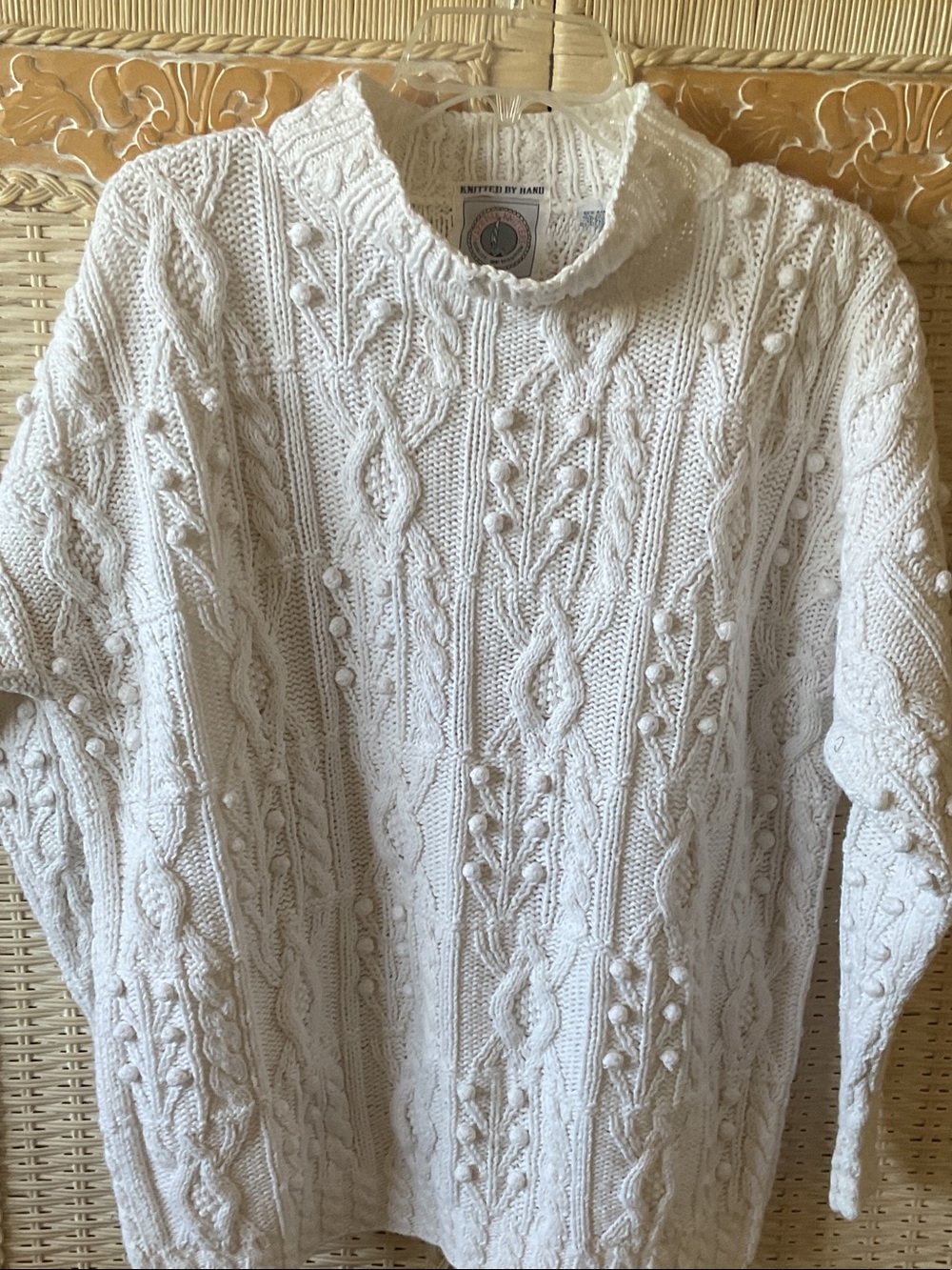 80s vintage hand knit sweater Cape Isle EUC Rare find